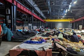 A refugee centre in Warsaw.
