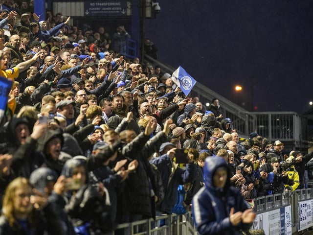 A crowd of 20,129 was packed into Fratton Park for Tuesday night's draw with Derby