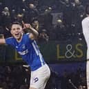 George Hirst netted Pompey's second against Oxford United.   Picture: Barry Zee