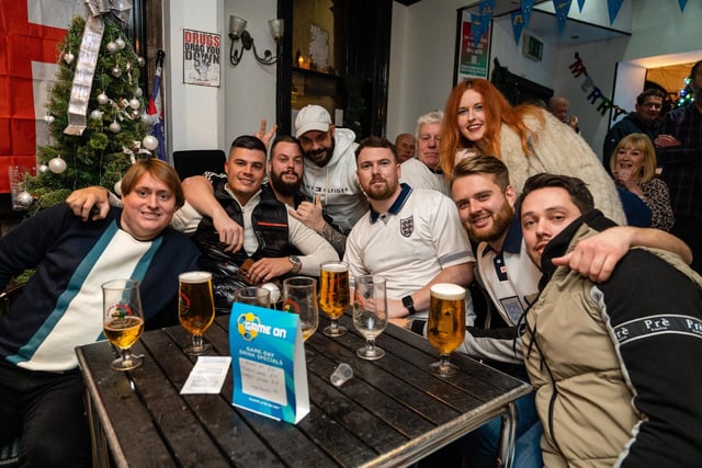 England fans in The Kings in Southsea at half-time of England vs France. Picture: Matthew Clark