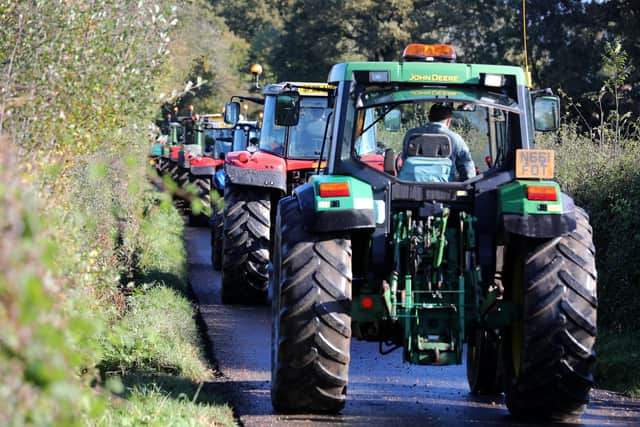 The start of the rally at Tangier Farm, Bishop's Waltham. Photograph by Sam Stephenson
