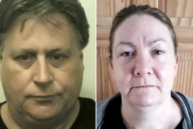 Perverts Kevin Hitt and Nicola Hitt were jailed for nearly 25 years combined.  Picture: Staffordshire police