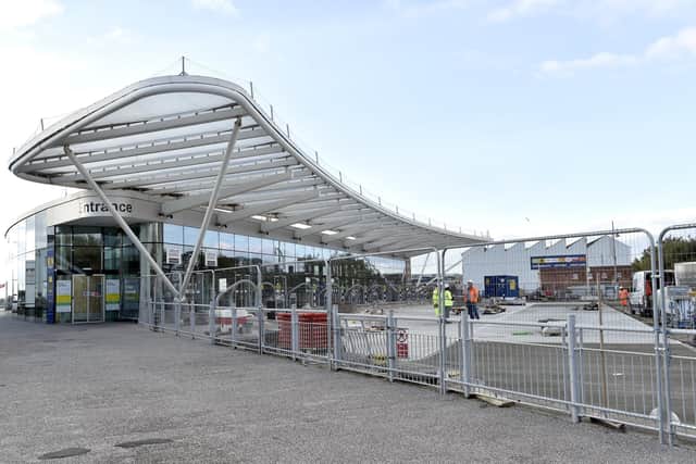 The Hard Interchange in Portsmouth.
Picture: Sarah Standing (101024-3246)