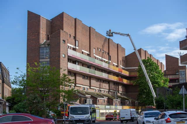 A major fire broke out in an apartment building in Grafton Street, Portsmouth on 11th May 2022. Picture: Habibur Rahman