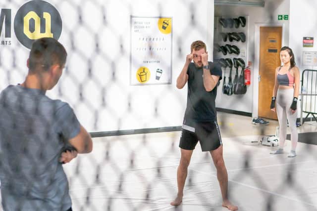 Social distance training by Oliver Southern in Gym01