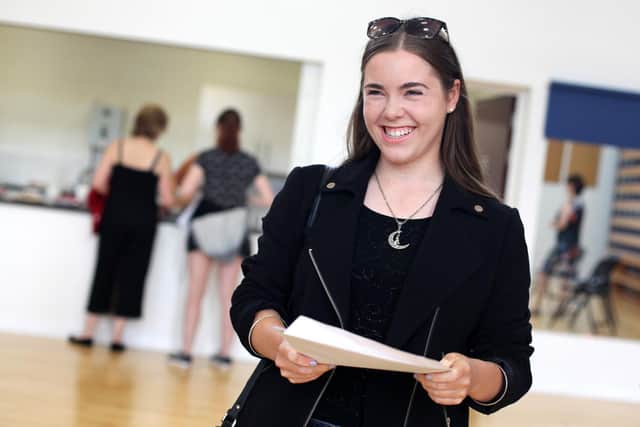 Lowena Hull at Portsmouth High School on A-level results day. Picture: Sally Tiller
