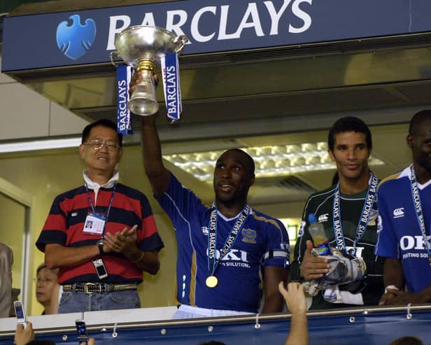 Pompey won the Barclay's Asia Trophy final against Liverpool on penalties in July 20017 in Hong Kong.