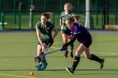 Zoe Wimshurst, right, netted twice for Portsmouth in their win against Banbury. Picture: Vernon Nash