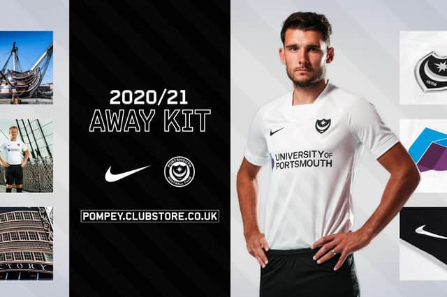 Pompey unveil their away kit for the 2020-21 season. Picture: Portsmouth FC
