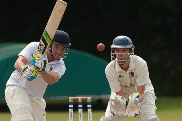 Sarisbury's Jack Lovett hit a half-century in his side's National Village Cup win over Sparsholt. Picture: Keith Woodland.