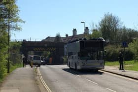 The last incident of a bus crashing into a bridge was in Emsworth, back in 2018. Picture: Byron Melton
