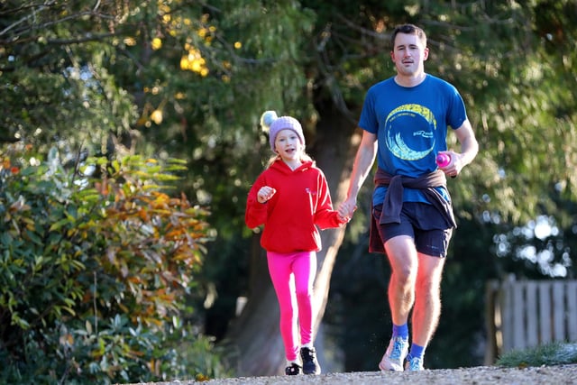 Family fun at Havant parkrun, Staunton Country Park,