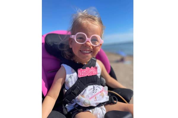 Doris Bufton, who will turn three in September, needs ABR therapy which could improve her quality of life.