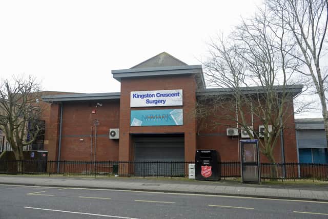 Kingston Crescent Surgery.Picture Ian Hargreaves (150220-3) 