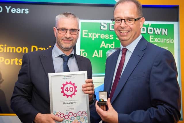 Simon Davis, left, and Stagecoach South's Managing Director Marc Reddy