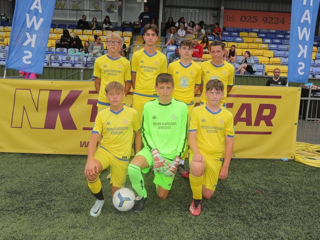 Pickwick Youth Pumas Yellow u15s at the Havant and Waterlooville FC Summer Tournament. Picture: Dave Haines