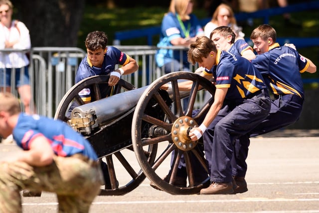 HMS Collingwood held the Junior Leaders Fieldgun Competition (JRFG) with teams from the RN and Army, Sea Cadets, BAE and UTC Colleges.
Pictured: UTC Portsmouth
Picture: Keith Woodland