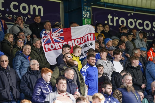 Pompey were once again well supported for their trip to Adams Park