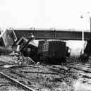 The result of the train crash at Farlington Junction on July 23, 1894.