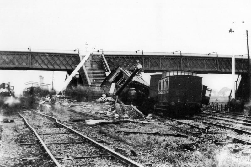 The result of the train crash at Farlington Junction on July 23, 1894.