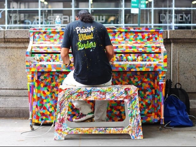 Portsmouth Keys is a project with multiple events and workshops throughout Ports Fest which all centre around our connection with the piano.
Part of this is Pianos for the People – with pianos situated in three public settings for the public to play, or simply be inspired by hearing others play. Visit on June 29 and 30 and you may be lucky enough to hear the inspirational ‘pianist without borders’ Fabio Tedde. The pianos will be at Cascades Shopping Centre, Portsmouth Historic Dockyard and Portsmouth International Port.