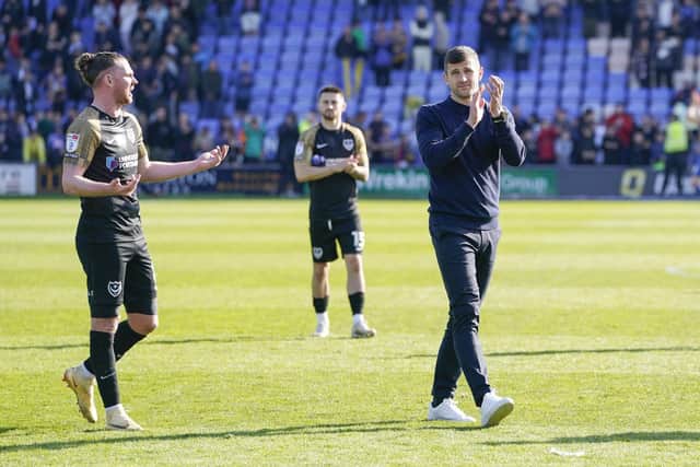 John Mousinho at Shrewsbury today.