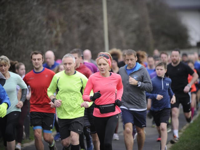 Whiteley parkrun is round Meadowside and is partly on tarmac paths and partly on grass. It's flat and can be a bit muddy. Picture: Ian Hargreaves (040120-8)