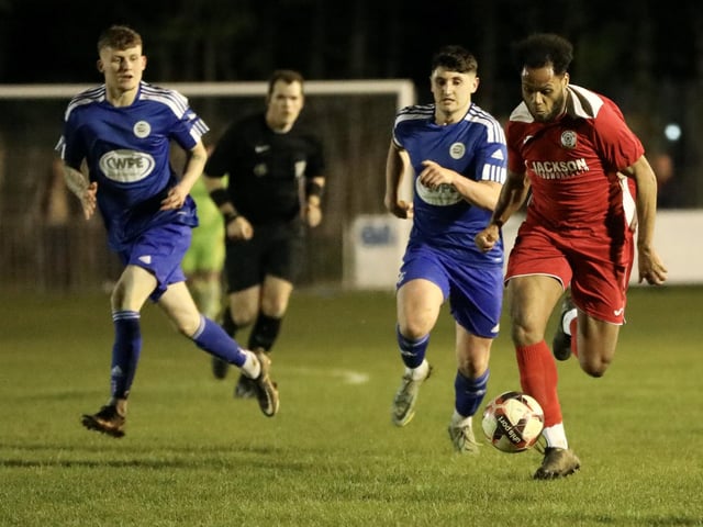 Horndean's Rudi Blankson, right. Picture by Martin Denyer