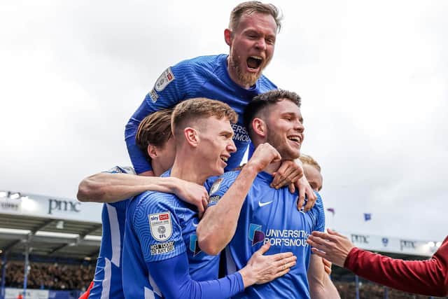 Pompey players from past and present have responded to the club’s 4-0 rout over Accrington yesterday. Picture: Nigel Keene/ProSportsImages