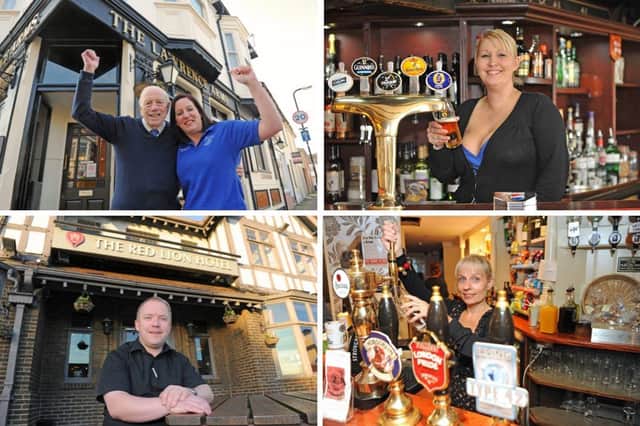 Some of the many pub landlords, landladies and staff pictured in our throwback gallery