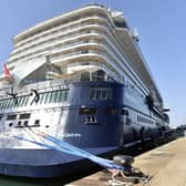 TUI cruise vessel Mein Schiff 3 in Portsmouth Harbour on Friday, May 26. Picture: Sarah Standing (260523-4469).