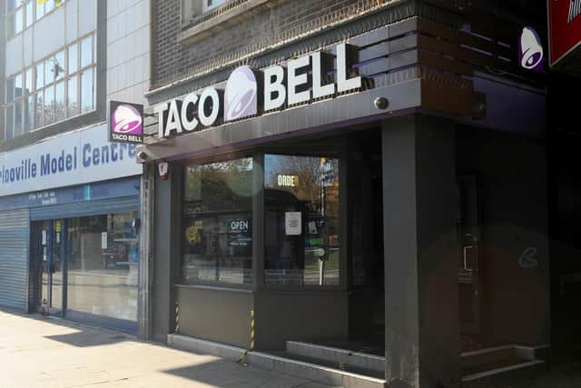 Taco Bell in Commercial Road, Portsmouth.Picture: Sarah Standing (051120-7775)