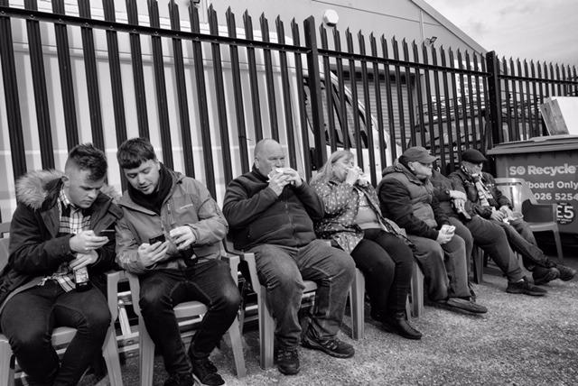 Photograph taken by Pompey fan Pete Blackman, who passed away last week.