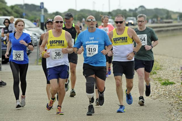 Gosport Golden Mile runners pictured in the summer of 2018. A new Christmas event has been organised along the promenade for next month under Covid-19 guidelines. Picture by Ian Hargreaves.