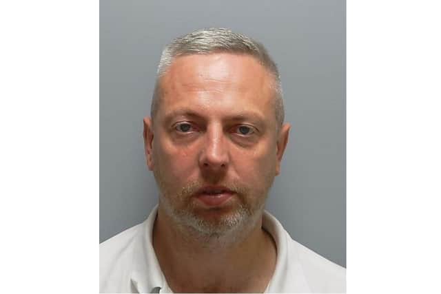 Christopher Daniel Clarke, aka Christopher Skriabin, 46, of Whitworth Road, Swindon, has been put behind bars following a string of "distressing" burglaries. Picture: Hampshire and Isle of Wight Constabulary.