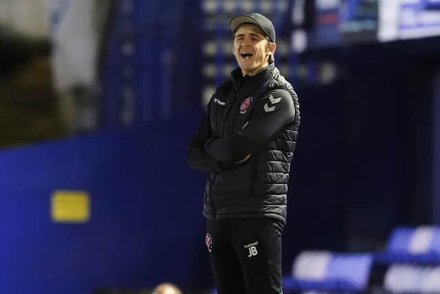 Joey Barton, who today left as Fleetwood boss, was at Fratton Park last month overseeing a goalless draw for his then club. Picture: Jason Brown/ProSportsImages