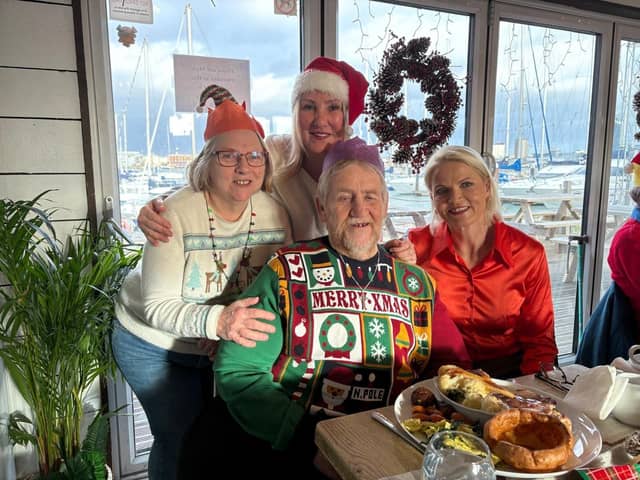 Caroline at the Boathouse, Gosport Marina, where the brilliant team hosted and funded Christmas lunch for around 20 veterans.