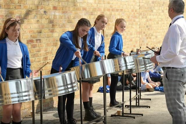 Doyle Avenue celebrations.
The King's Academy steel pan band