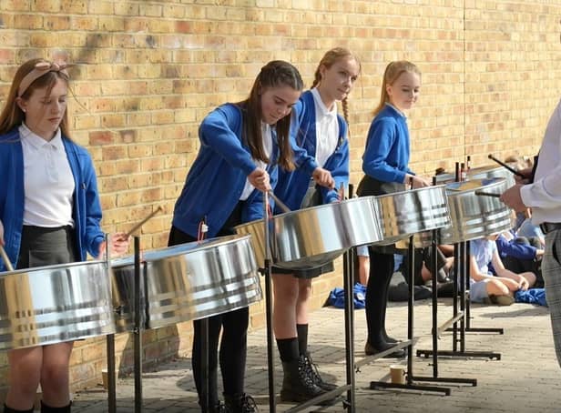 Doyle Avenue celebrations.The King's Academy steel pan band