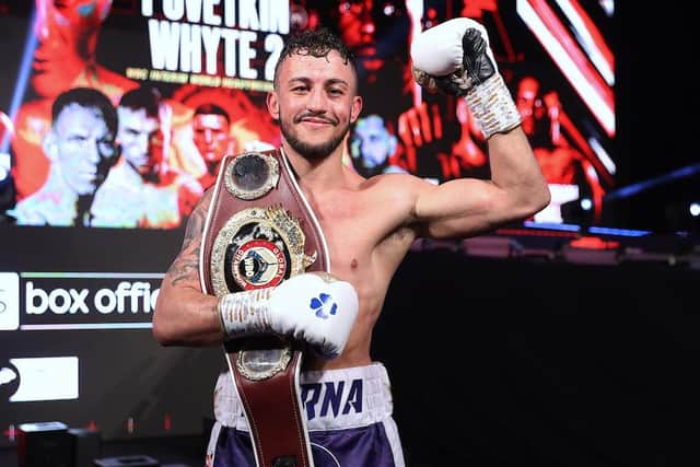 Michael McKinson clashes with fellow unbeaten pro Vergil Ortiz Jr in Los Angeles on March 19 Picture: Mark Robinson/Matchroom