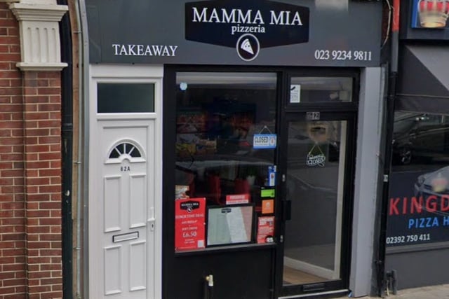 Mamma Mia Pizzeria, in Fratton Road, has a rating of 4.8 out of 5 on Google with 82 reviews.