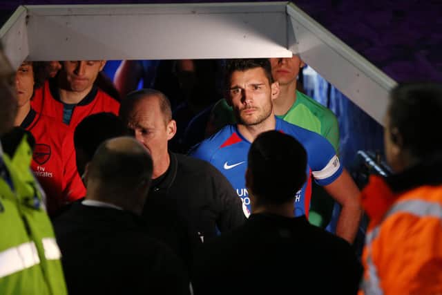 Portsmouth's Gareth Evans. Picture: Joe Pepler