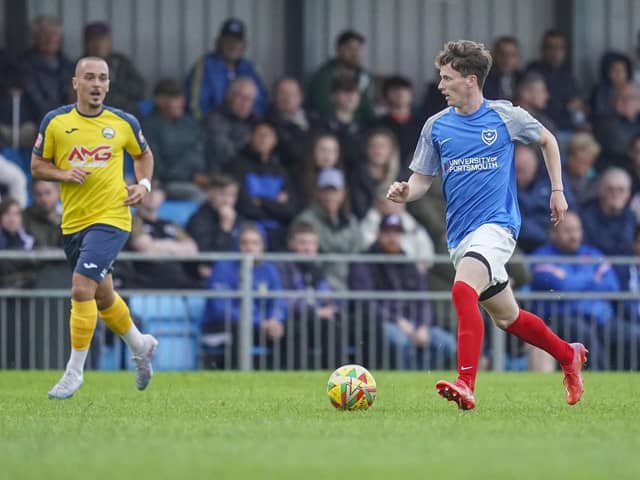 Dan Murray and his Pompey team-mates staged a stunning comeback at Gosport in the Hampshire Senior Cup. Picture: Jason Brown/ProSportsImages