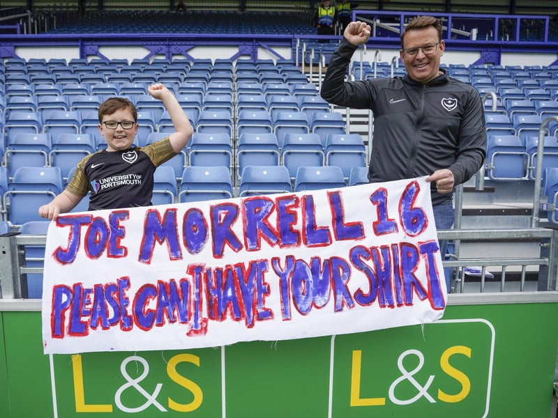 Blues fans were out in force for Pompey's final game of the season against Wycombe