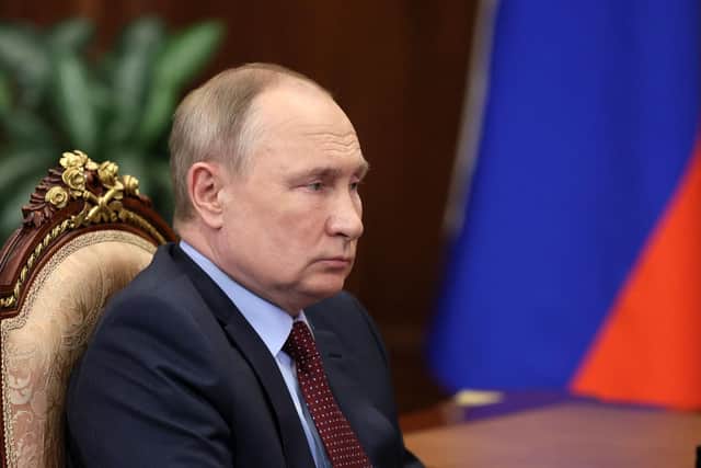 Russian President Vladimir Putin. Picture: MIKHAIL KLIMENTYEV/SPUTNIK/AFP via Getty Images