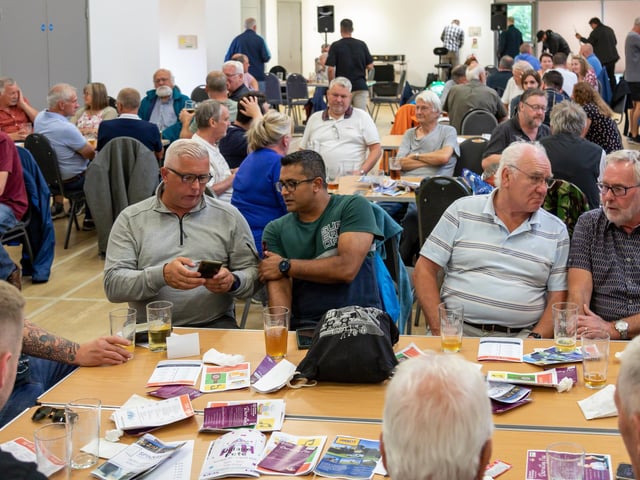 Fun times at the at the Portchester Charity Beer Festival. Picture: Mike Cooter (220723)