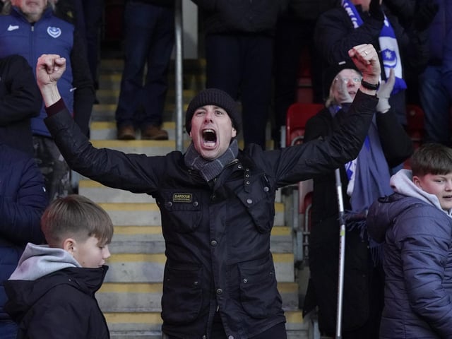An own goal from Tom Bradbury had Pompey fans celebrating, only for two Liam Sercombe goals to cancel out the Blues' opener.