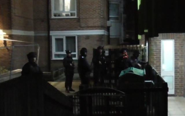 Police probe suspected stabbing in Portsmouth city centre on Saturday that left boy seriously injured. Police were seen carrying out raids in the city