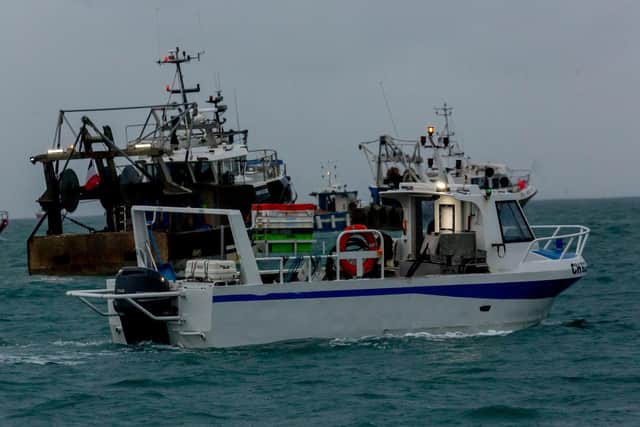 French fishing vessels Picture: Gary Grimshaw/Bailiwick Express/PA Wire