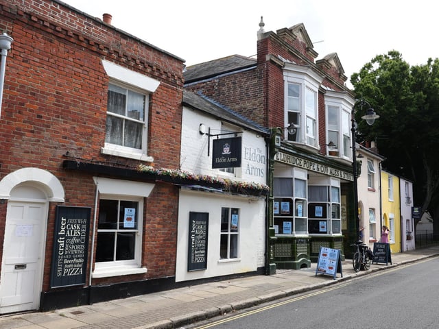 Re-opening of Eldon Arms with new owners and menu aiming to keep costs low for the punters and diners. With food supplied from O'solemio in Port SolentPictured is the pub.Pictured is action from the event.Sunday 9th July 2023.Picture: Sam Stephenson.